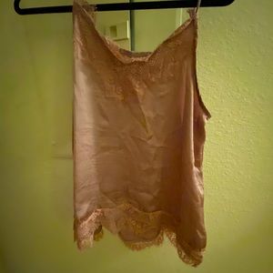 Blush pink Satin lace top